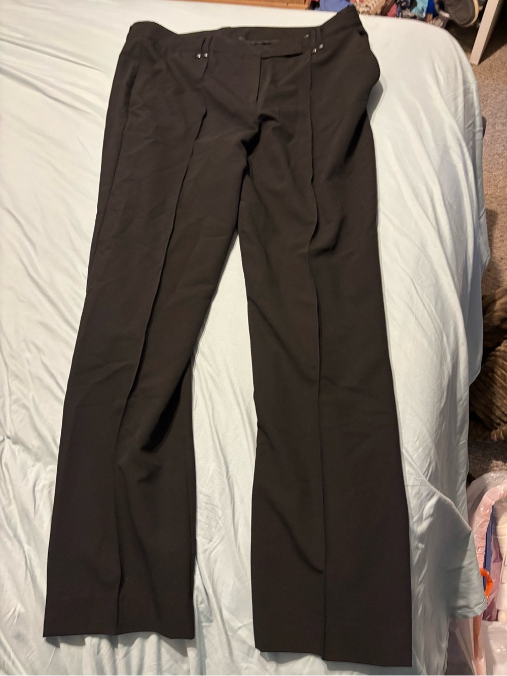 Larry Levine Black Dress Pants - Tailored Straight Leg
